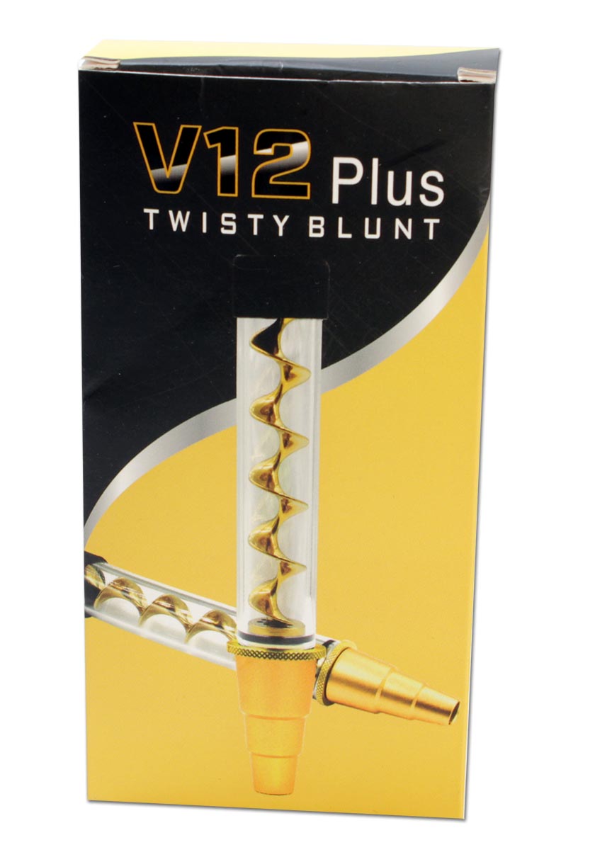 V12 Plus Twisty Blunt mit Adapter Verpackung